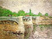 The Seine with the Pont de la Grand Jatte Vincent Van Gogh